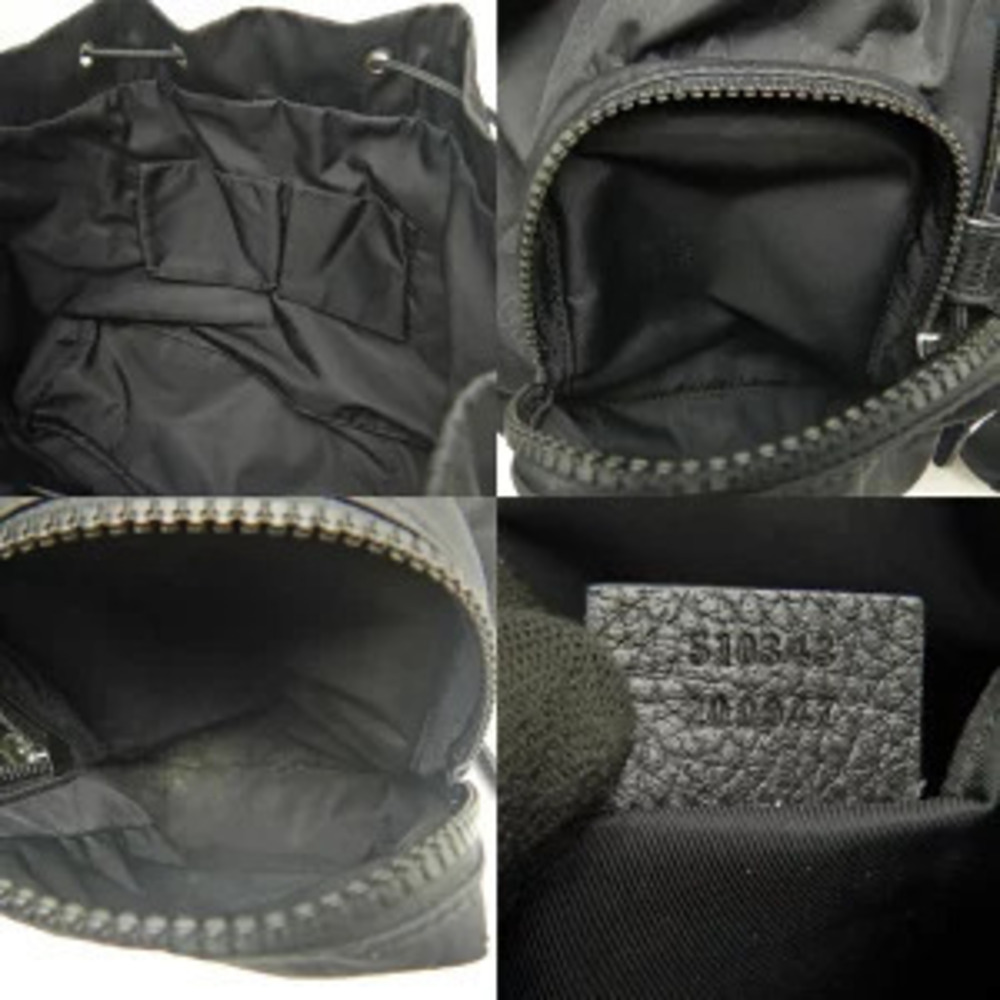 Gucci Backpack Rucksack Leather Black - Picture 9 of 9